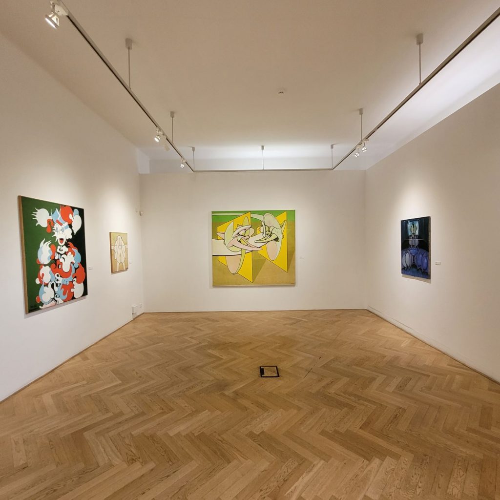 Vue de l’exposition Jiří Načeradský à la Villa Pellé, Prague